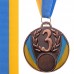 Медаль спортивная с лентой SP-Sport UKRAINE с украинской символикой C-4339 золото, серебро, бронза Золотой