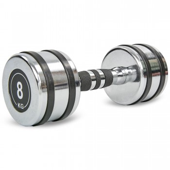 Гантель хромированная Zelart TA-8232-8 1шт 8кг