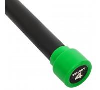 Бодибар Body Bar Zelart FI-4776-4 вес 4кг черный-зеленый
