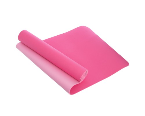 Коврик для йоги и фитнеса TPE двухслойный SP-Planeta FI-3046 183x61x0,6см Розовый-светло-розовый
