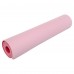 Коврик для йоги и фитнеса TPE двухслойный SP-Planeta FI-3046 183x61x0,6см Розовый-светло-розовый