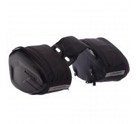 Сумки боковые текстильные для мотоцикла Soft panniers KOMINE B1207 2шт 45х30х20см черный