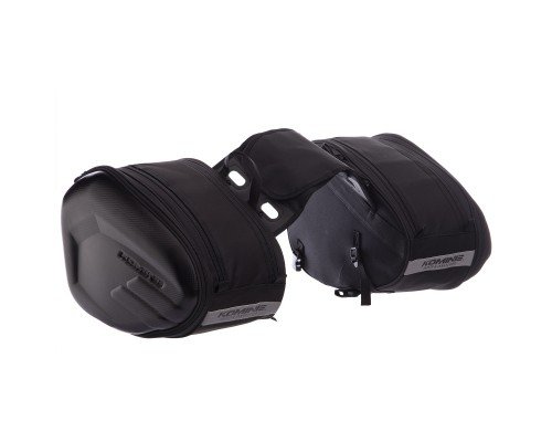 Сумки боковые текстильные для мотоцикла Soft panniers KOMINE B1207 2шт 45х30х20см черный