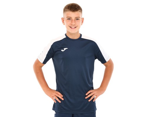 Футболка мужская Joma ACADEMY III 101656-332 4XS-XL темно-синий-белый Темно-синий-белый