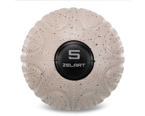 Слэмбол мяч набивной для кроссфита и фитнеса Slam Ball Zelart FI-4905-5 5кг черный