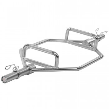 Гриф шестигранный Zelart TA-3648 длина 1,42м диаметр 50мм вес 23,5кг хром