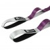 Лента стропа с петлями для растяжки STRETCHING STRAP EZOUS I-02 10 петель серый-фиолетовый
