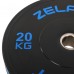 Бамперные диски резиновые Bumper Plates Zelart TA-4790-20 51мм 20кг черный-синий