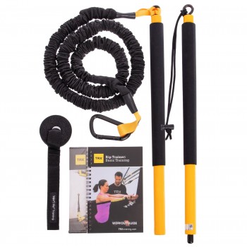 Палка-тренажер Resistance Bar з амортизатором TRX SP-Sport FI-3728-07 черный-желтый Палка-тренажер Resistance Bar з амортизатором TRX SP-Sport FI-3728-07 черный-желтый
