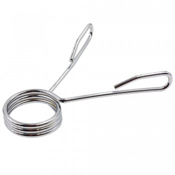 Замок пружинный хромированный для грифа Zelart TA-5725 1шт диаметр-50мм хром