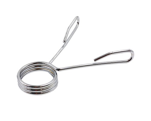 Замок пружинный хромированный для грифа Zelart TA-5725 1шт диаметр-50мм хром