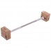 Штанга фиксированная прямая обрезиненная Zelart Rubber Coated Barbell TA-2685-35 длина-95см 35кг черный