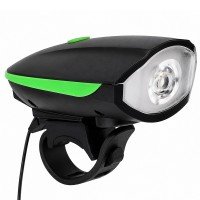 Фара велосипедная передняя с сигналом фонарик с USB зарядкой SP-Sport 7588-B синий