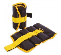 Утяжелители-манжеты для рук и ног Zelart ZA-2072-3 2x1,5кг желтый Утяжелители-манжеты для рук и ног Zelart ZA-2072-3 2x1,5кг желтый