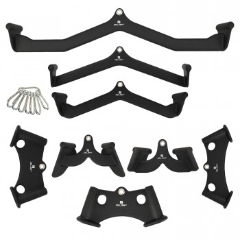 Набор рукояток для блочных тренажеров 8 штук Zelart TA-4831 черный