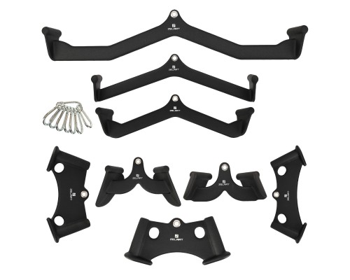 Набор рукояток для блочных тренажеров 8 штук Zelart TA-4831 черный