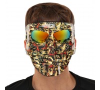 Защитная маска SP-Sport MZ-3 Желтый-красный