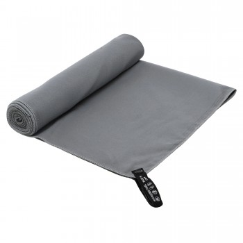 Полотенце спортивное антибактериальное ANTIBACTERIAL TOWEL 4Monster T-ECT-180 90x180см Серый