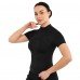 Футболка компрессионная на молнии женская SP-Sport JYWD018 S-XL Голубой