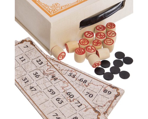 Лото настольная игра в подарочной картонной коробке SP-Sport IG-8820 Серебряный