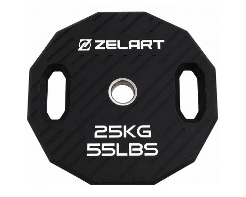 Блины диски TPU 2 Handle металлическая втулка Zelart TA-6996-25 ø51мм 25кг черный