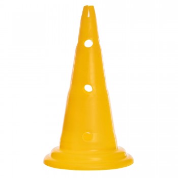 Конус-фишка для тренировок с отверстиями для штанги и держателем сверху SP-Sport C-5768 50см Желтый Конус-фишка для тренировок с отверстиями для штанги и держателем сверху SP-Sport C-5768 50см Желтый