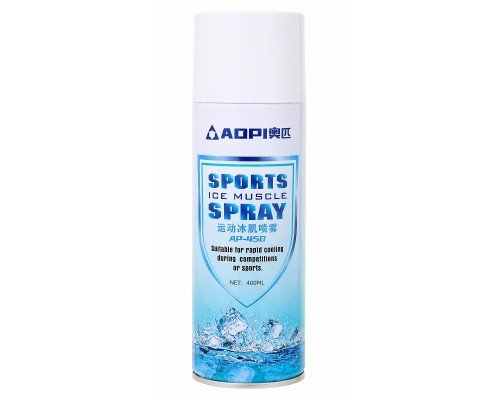 Заморозка спортивная обезбаливающий охлаждающий спрей SPRAY ICE AOPI AP-450 450мл