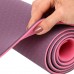 Коврик для йоги и фитнеса TPE двухслойный SP-Planeta FI-3046-650 183x61x0,6см Розовый-светло-розовый