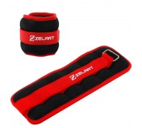 Утяжелители-манжеты для рук и ног Zelart FI-2502-1 2x0,5кг Красный Утяжелители-манжеты для рук и ног Zelart FI-2502-1 2x0,5кг Красный
