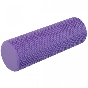 Роллер массажный цилиндр цельный 30см SP-Sport FI-0895-30 Фиолетовый