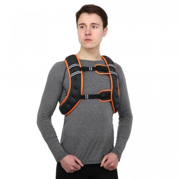 Жилет утяжелитель 10кг Zelart XB9300-10 черный-оранжевый Жилет утяжелитель 10кг Zelart XB9300-10 черный-оранжевый