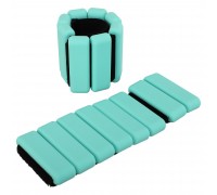 Утяжелители-браслеты для рук и ног с силиконовым покрытием SP-Sport FI-0709 1x0,5кг Мятный Утяжелители-браслеты для рук и ног с силиконовым покрытием SP-Sport FI-0709 1x0,5кг Мятный