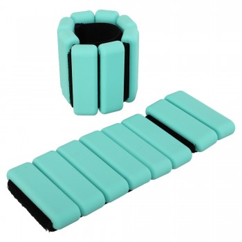 Утяжелители-браслеты для рук и ног с силиконовым покрытием SP-Sport FI-0709 1x0,5кг Мятный Утяжелители-браслеты для рук и ног с силиконовым покрытием SP-Sport FI-0709 1x0,5кг Мятный