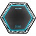 Фитнес батут для джампинга шестиугольный с ручкой LiveUp LP8251 ø135см черный-синий