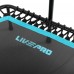 Фитнес батут для джампинга шестиугольный с ручкой LiveUp LP8251 ø135см черный-синий