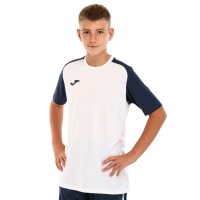 Футболка мужская Joma ACADEMY IV 101968-203 4XS-XL белый-темно-синий Белый-темно-синий