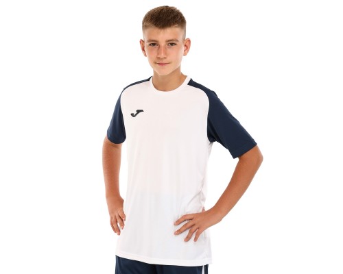 Футболка мужская Joma ACADEMY IV 101968-203 4XS-XL белый-темно-синий Белый-темно-синий
