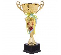 Кубок спортивный с ручками SP-Sport FLAME Y153A высота 36см золотой Кубок спортивный с ручками SP-Sport FLAME Y153A высота 36см золотой