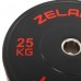 Бамперные диски резиновые Bumper Plates Zelart TA-4790-25 51мм 25кг черный-красный