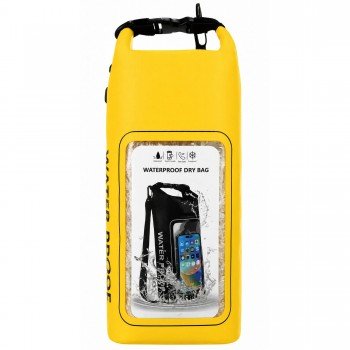 Гермомешок водонепроницаемый с прозрачным окном для телефона SP-Sport Waterproof Bag TY-7479 2л Желтый