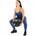 Мяч набивной медицинский для кроссфита WALL BALL LiveUp LP8103-12 12кг черный