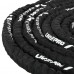 Канат для кроссфита в защитном рукаве BATTLE ROPE LiveUp LP8172-12 12м черный