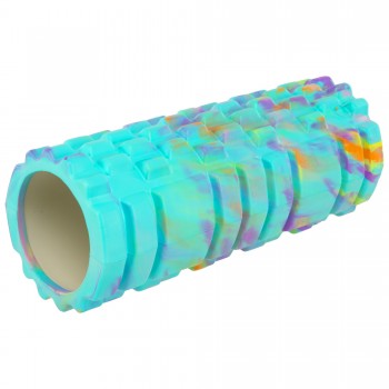 Роллер массажный цилиндр (ролик мфр) 33см Grid Combi Roller SP-Sport FI-4940 Синий-черный