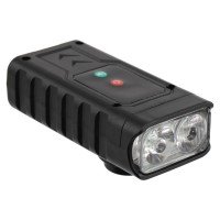 Фара велосипедная передняя с сигналом фонарик с USB зарядкой SP-Sport C-6794 черный