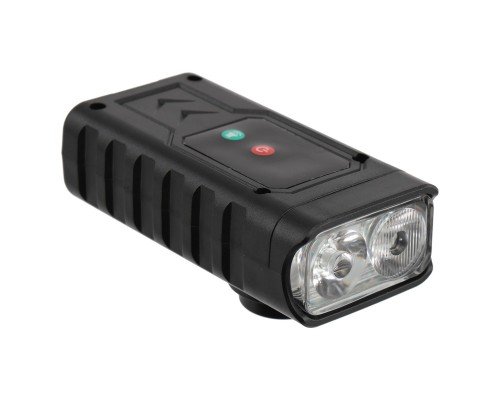 Фара велосипедная передняя с сигналом фонарик с USB зарядкой SP-Sport C-6794 черный