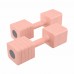 Гантели универсальные регулируемые с кнопочным механизмом смены веса ABS покрытие 2штHIGHQ SPORT TA-9219 2шт по 5кг розовый