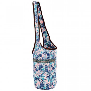 Сумка для фитнеса и йоги через плечо KINDFOLK Yoga bag SP-Sport FI-8364-2 розовый-голубой Сумка для фитнеса и йоги через плечо KINDFOLK Yoga bag SP-Sport FI-8364-2 розовый-голубой
