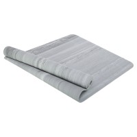 Коврик для йоги и фитнеса резина двухслойный Record FI-3868 183x68x0,4см Серый