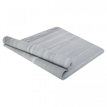 Коврик для йоги и фитнеса резина двухслойный Record FI-3868 183x68x0,4см Серый