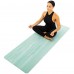 Коврик для йоги и фитнеса резина двухслойный Record FI-3868 183x68x0,4см Серый